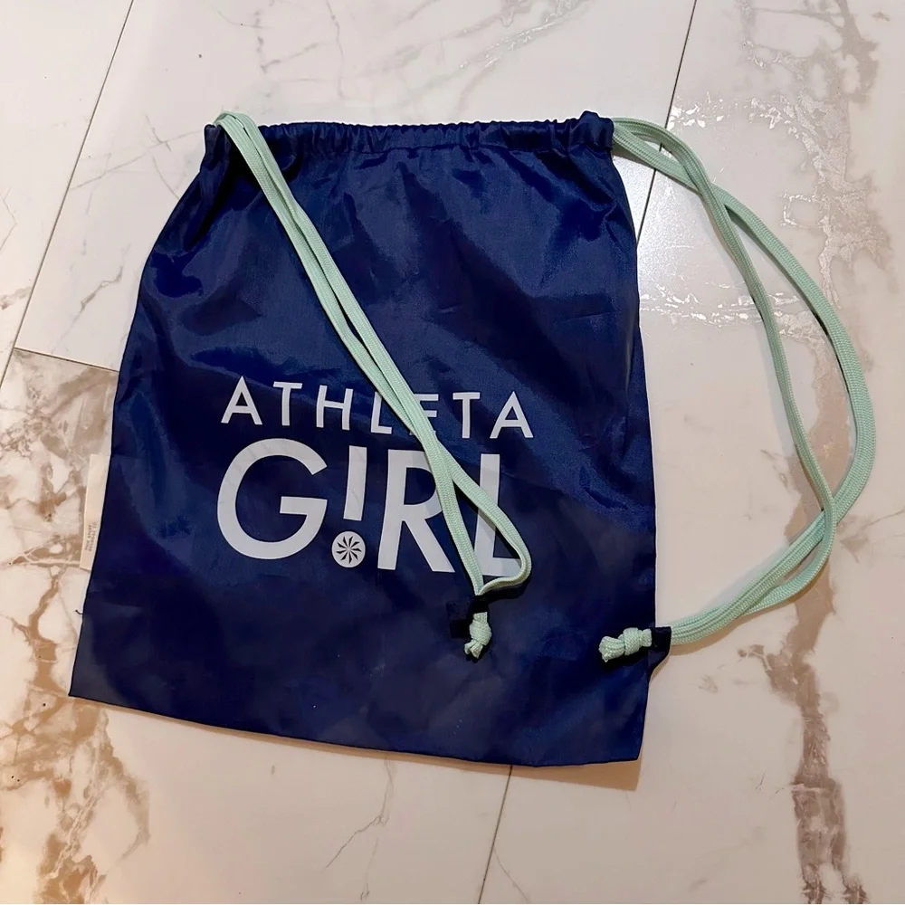 Athleta Girl Blue & Green Drawstring Backpack - Picture 3 of 5